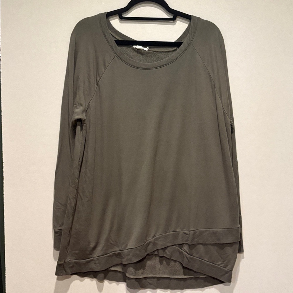 Threads 4 Thought - Parscarelli Feather Fleece Sweatshirt Size XXL. Olive Gree - Picture 5 of 15
